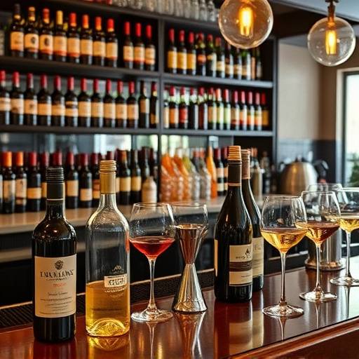 Il nostro bar con una vasta selezione di vini italiani e cocktail classici