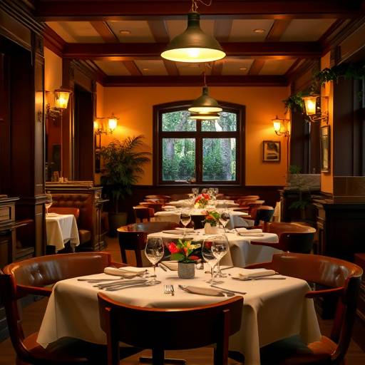 Interno accogliente de La Trattoria del Sole con tavoli apparecchiati e illuminazione calda