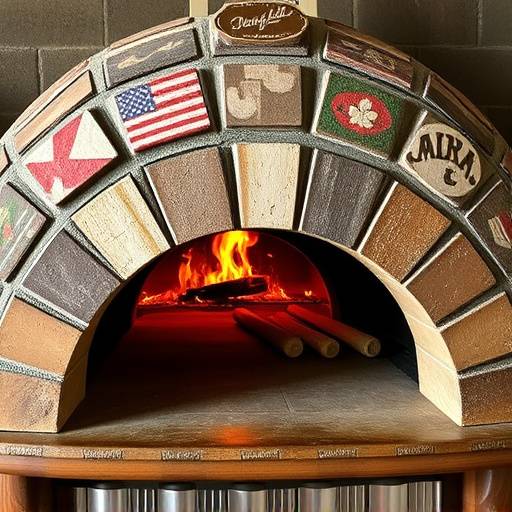 Una vista dettagliata del forno a legna dove cuociamo le nostre pizze